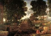 POUSSIN, Nicolas A Roman Road af oil painting on canvas